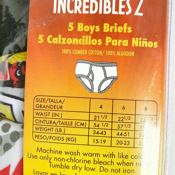 Disney Incredibles 2 Boys' Briefs Set + 2 Boxers - Picture 5 of 7